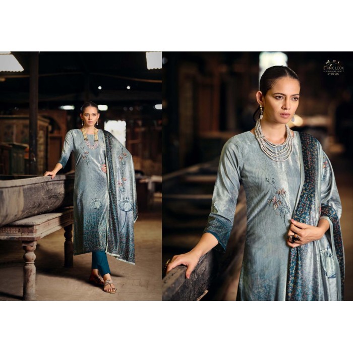 Sargam Mehnoor Velvet Digital Prints Dress Materials